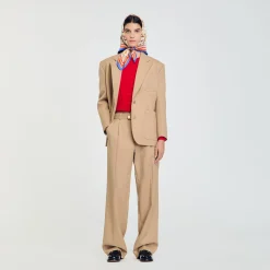 Femme SANDRO Veste De Tailleur Cintrée