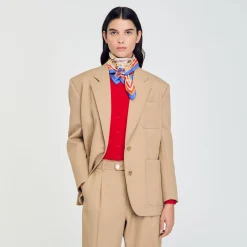 Femme SANDRO Veste De Tailleur Cintrée