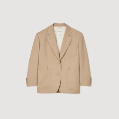Femme SANDRO Veste De Tailleur Cintrée