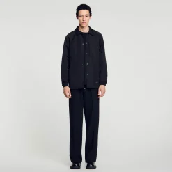 Homme SANDRO Veste En Matière Technique
