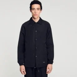 Homme SANDRO Veste En Matière Technique