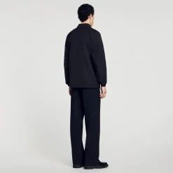 Homme SANDRO Veste En Matière Technique