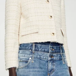Femme SANDRO Veste En Tweed