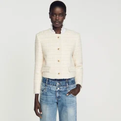 Femme SANDRO Veste En Tweed