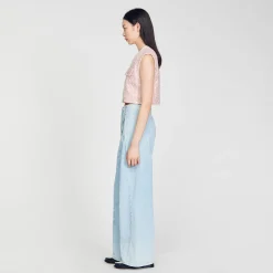 Femme SANDRO Veste Sans Manches En Tweed