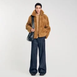 Homme SANDRO Veste Shearling