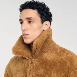 Homme SANDRO Veste Shearling