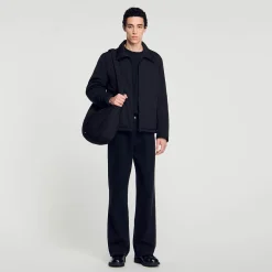 Homme SANDRO Veste Zippée Ouatinée