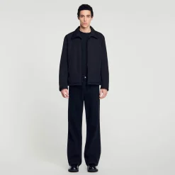 Homme SANDRO Veste Zippée Ouatinée