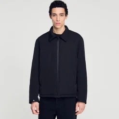 Homme SANDRO Veste Zippée Ouatinée