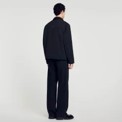 Homme SANDRO Veste Zippée Ouatinée
